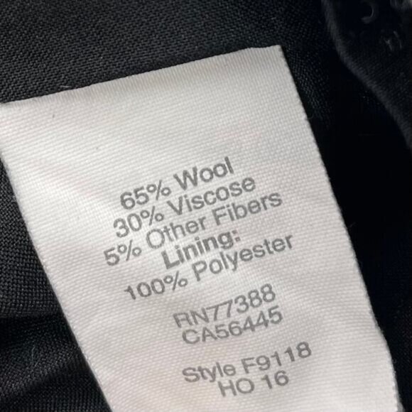 MADEWELL Wool Blend Zip Mini A-Line Skirt Sz 0 Gray - Picture 4 of 6